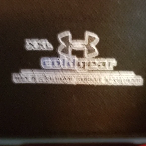 Men's Xxl Black and Red Under Armour Baselayer Cold Gear Compression Winter Shir - Picture 3 of 6